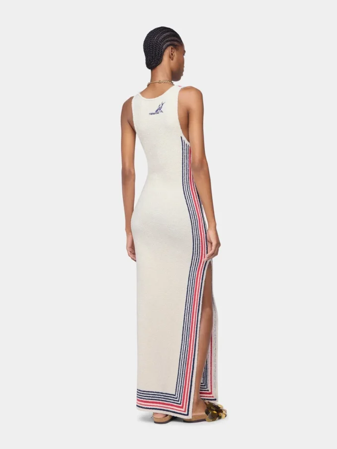 Langes Kleid aus Frottee-Jersey