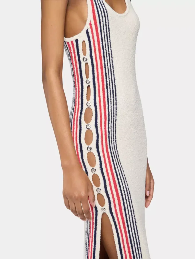 Langes Kleid aus Frottee-Jersey