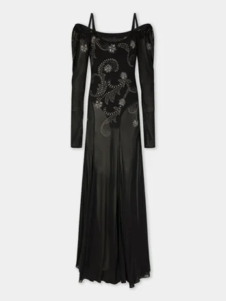 Langes Kleid aus Jersey