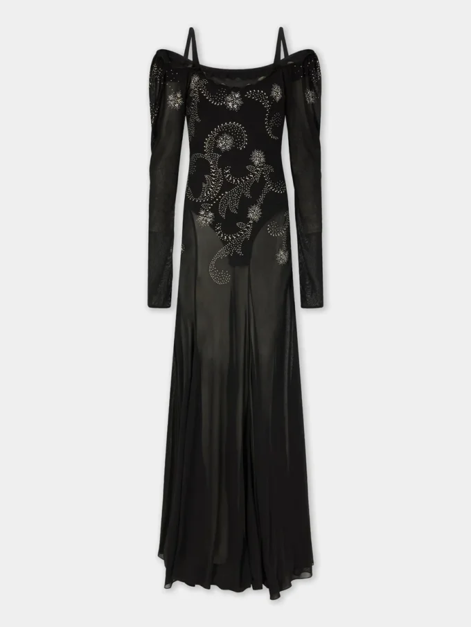 Langes Kleid aus Jersey