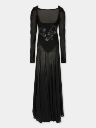 Langes Kleid aus Jersey