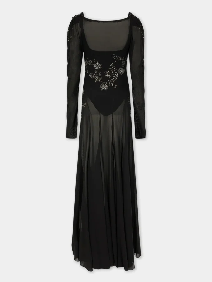 Langes Kleid aus Jersey