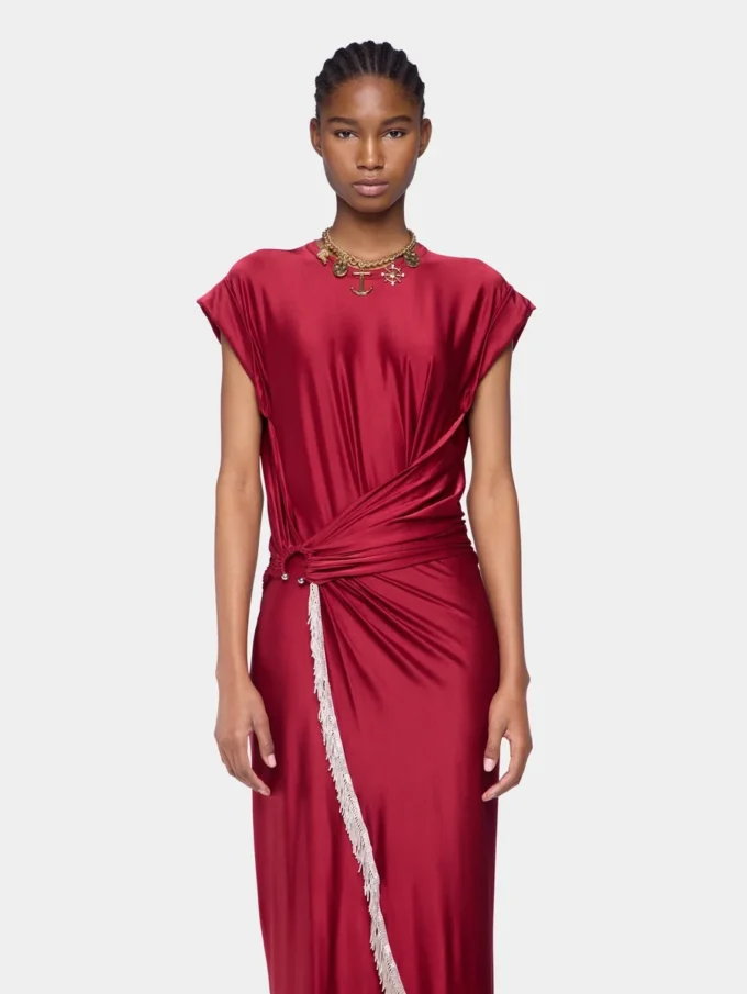 Langes Kleid aus Jersey