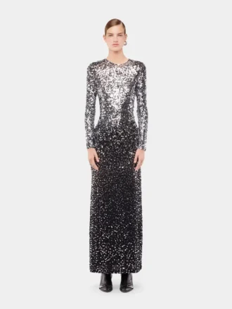Langes Kleid aus Jersey, das wie eine zweite Haut sitzt