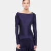 Langes Kleid aus Jersey mit Godet-Details