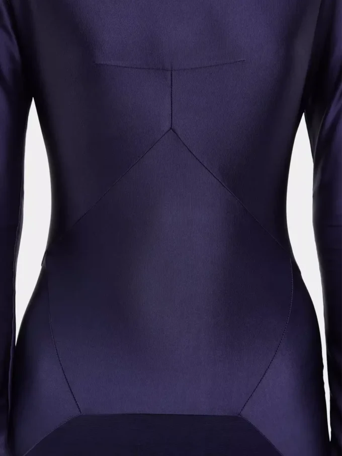 Langes Kleid aus Jersey mit Godet-Details