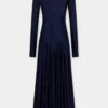 Langes Kleid aus Jersey mit Godet-Details