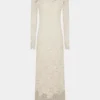 Langes Kleid aus Spitze
