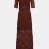 Langes Kleid aus Spitze