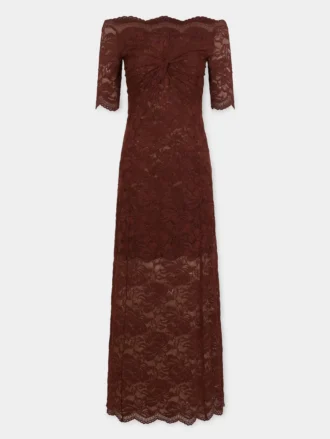 Langes Kleid aus Spitze