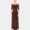 Langes Kleid aus Spitze