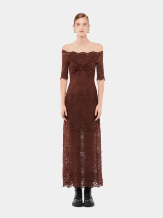 Langes Kleid aus Spitze