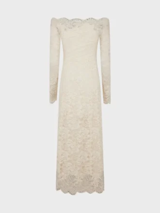 Langes Kleid aus Spitze