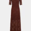 Langes Kleid aus Spitze