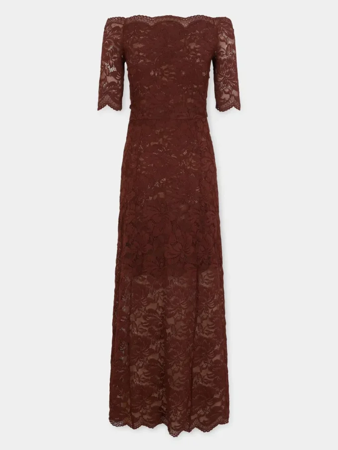 Langes Kleid aus Spitze