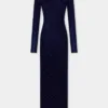 Langes Second-Skin-Kleid aus Wolle