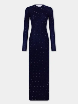 Langes Second-Skin-Kleid aus Wolle
