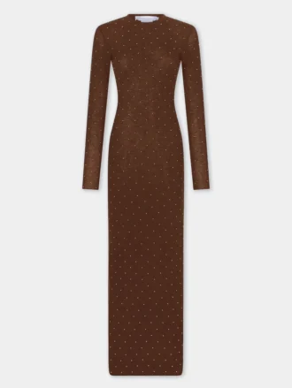 Langes Second-Skin-Kleid aus Wolle