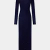 Langes Second-Skin-Kleid aus Wolle