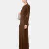 Langes Second-Skin-Kleid aus Wolle