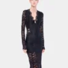 Langes Spitzenkleid