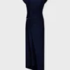 Midi-Jerseykleid mit Piercing-Details