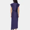 Midi-Jerseykleid mit Piercing-Details