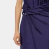 Midi-Jerseykleid mit Piercing-Details