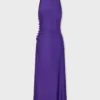 Midi-Kleid aus drapiertem Jersey
