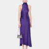 Midi-Kleid aus drapiertem Jersey