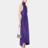 Midi-Kleid aus drapiertem Jersey