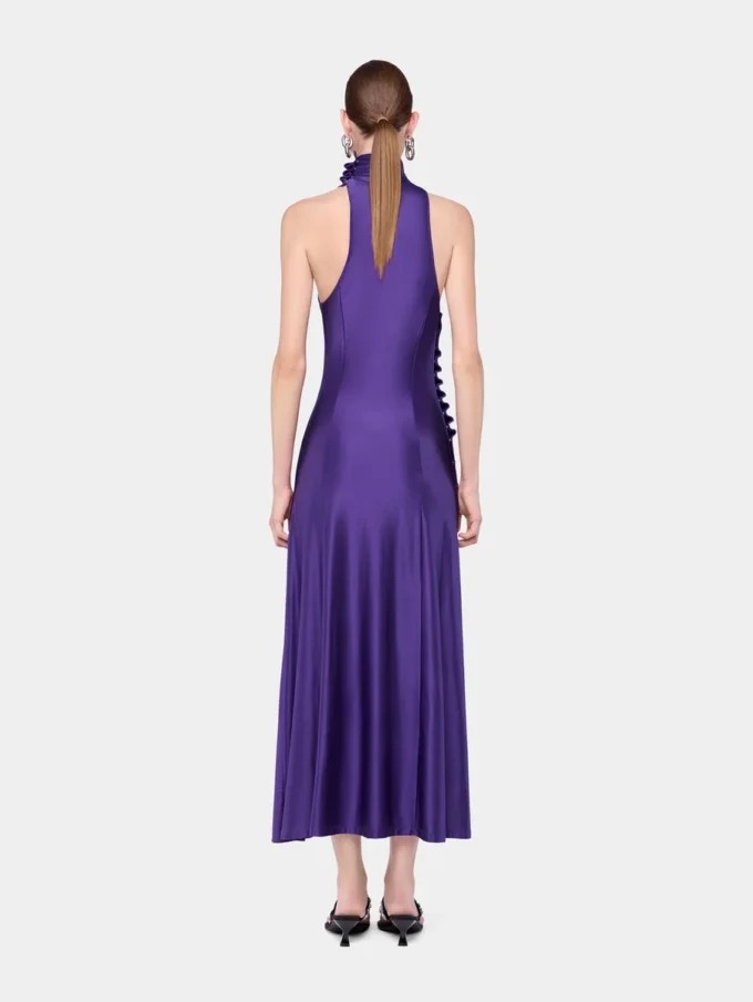 Midi-Kleid aus drapiertem Jersey
