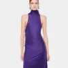 Midi-Kleid aus drapiertem Jersey