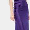 Midi-Kleid aus drapiertem Jersey