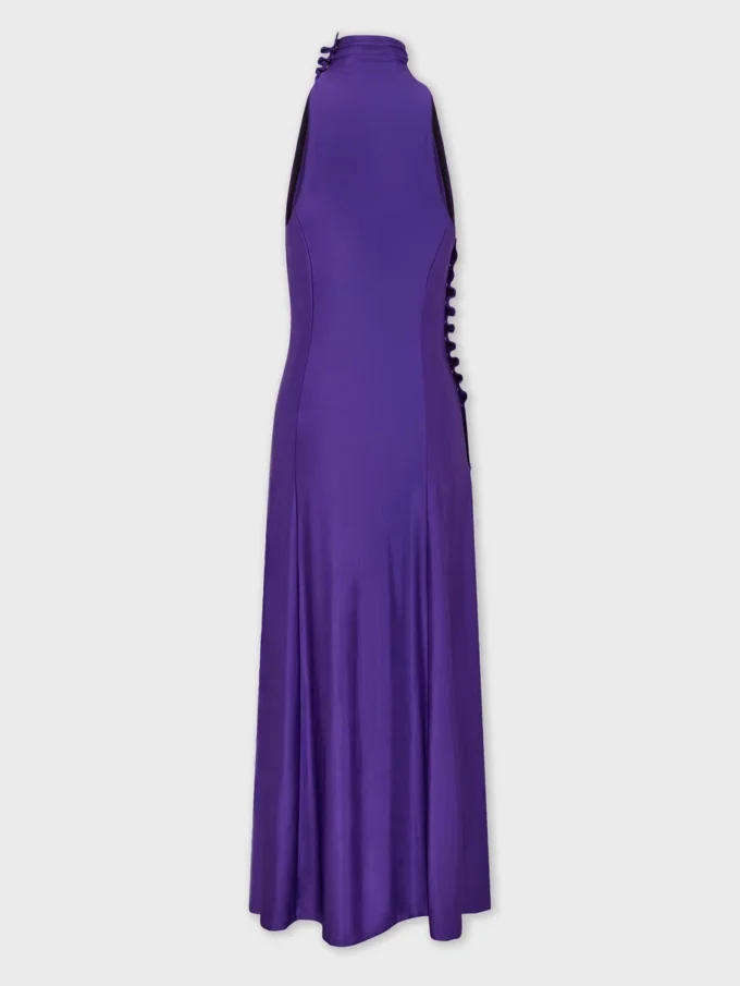 Midi-Kleid aus drapiertem Jersey