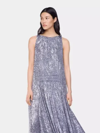 Midi-Kleid mit Pailletten