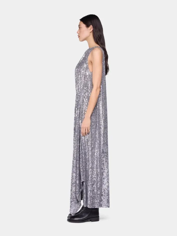 Midi-Kleid mit Pailletten