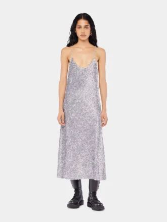 Midi-Paillettenkleid