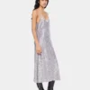 Midi-Paillettenkleid