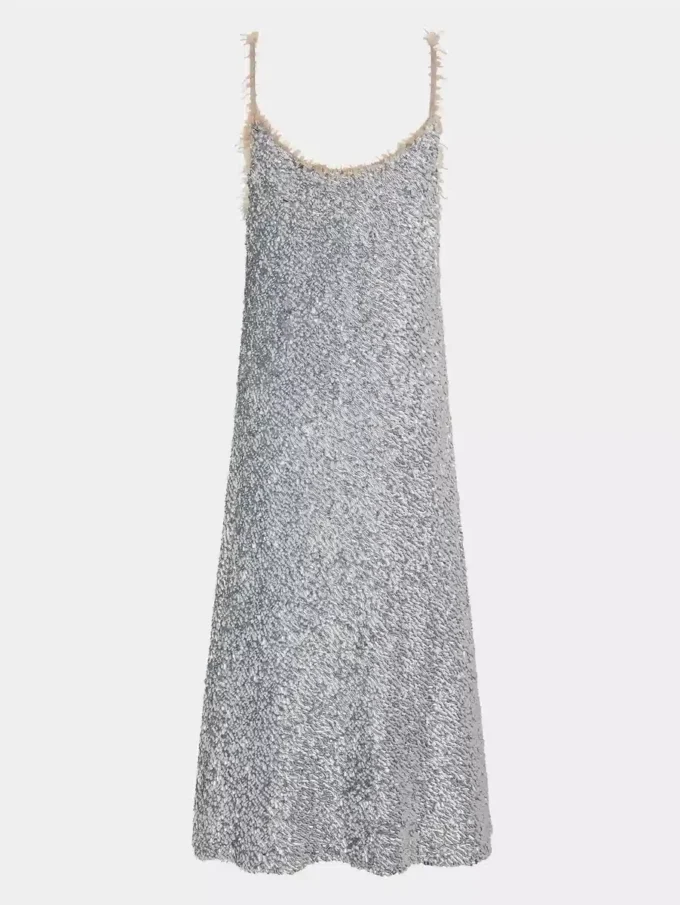 Midi-Paillettenkleid