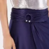 Midi-Rock aus Jersey mit Piercing-Details