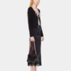 Bestickte Strickjacke