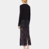 Bestickte Strickjacke