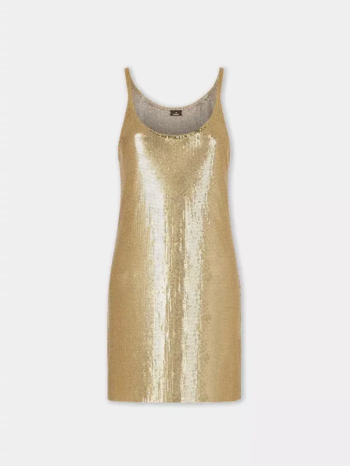 Mini-Tank-Top-Kleid aus Mesh
