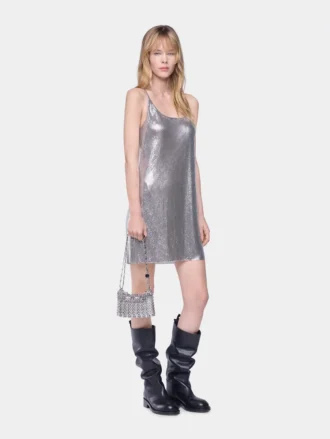 Mini-Tank-Top-Kleid aus Mesh