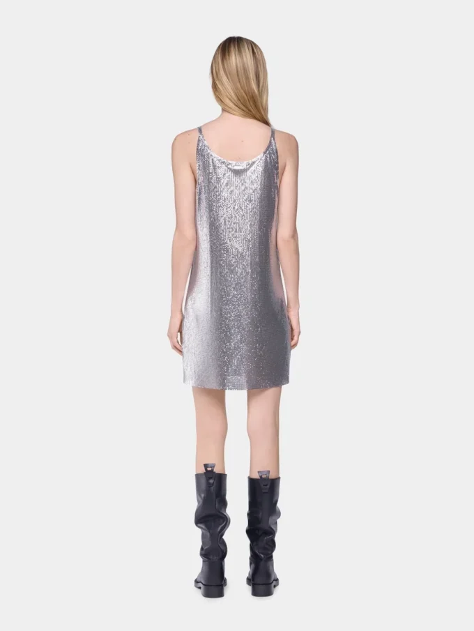 Mini-Tank-Top-Kleid aus Mesh