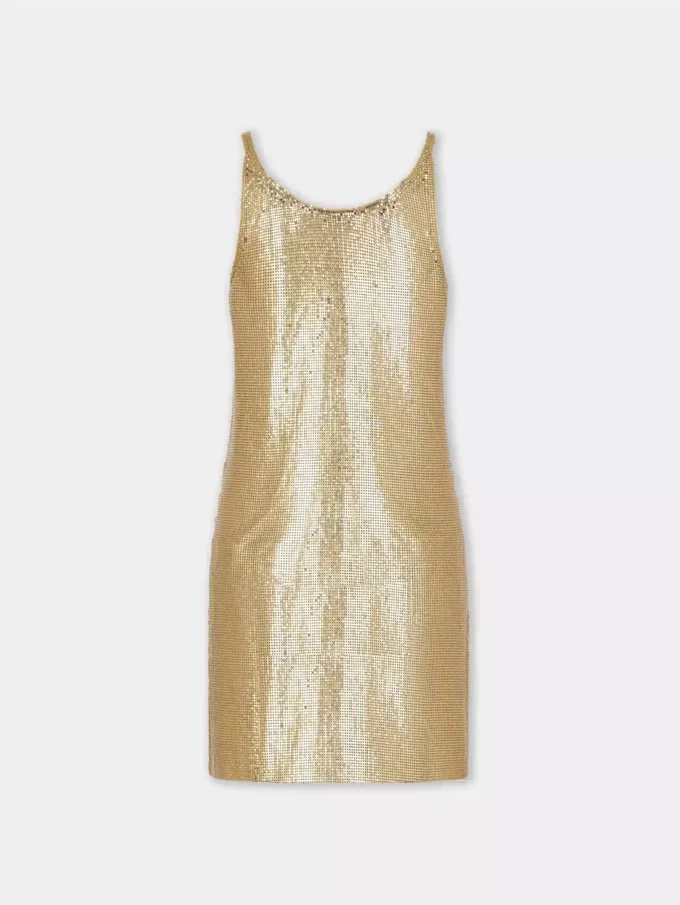 Mini-Tank-Top-Kleid aus Mesh