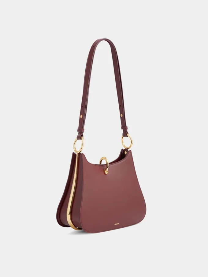 Mittlere Ring-Ledertasche