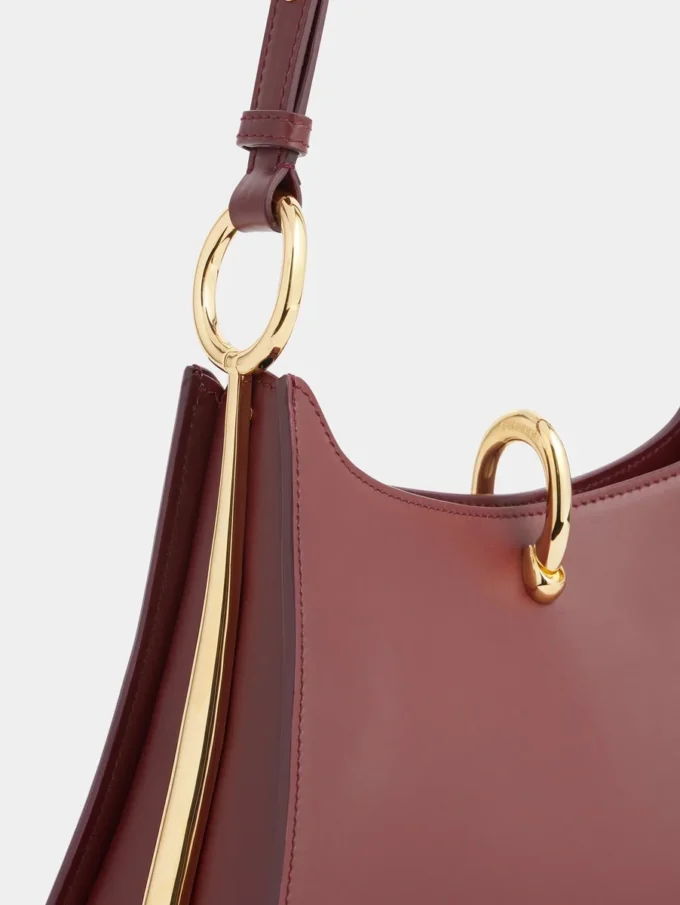 Mittlere Ring-Ledertasche