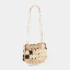 Nano-Tasche mit goldenen Glitzerscheiben